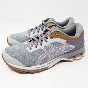 ASICS Women's GEL-KAYANO 26 Glacier Grey/Lavender Grey Running Shoes Size 8.5